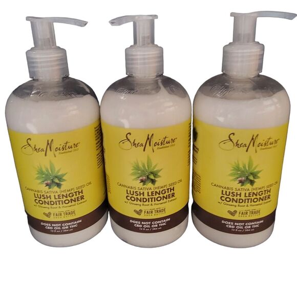 3 Shea Moisture Lush Length Conditioner Hemp Seed Oil 13 fl oz - Picture 2 of 4